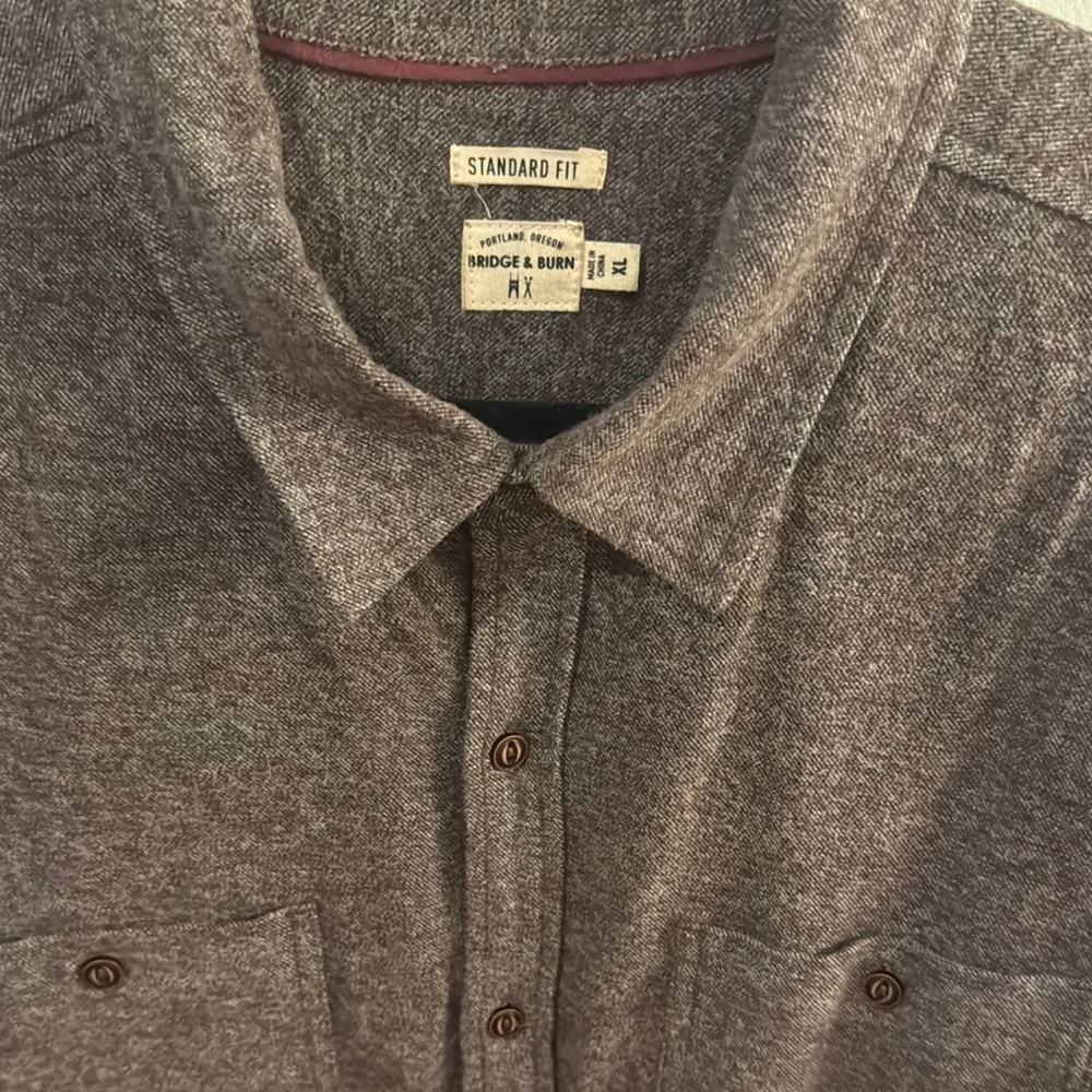 Bridge & Burn Button-Down (Brown) - image 2